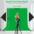 1pc Green Screen Backdrop, Photography Greenscreen Background for Streaming Zoom, Green Portable Background Screen, Background Round Green Screen Chair Backdrop For Photography, Home Video, Conference, Live Streaming