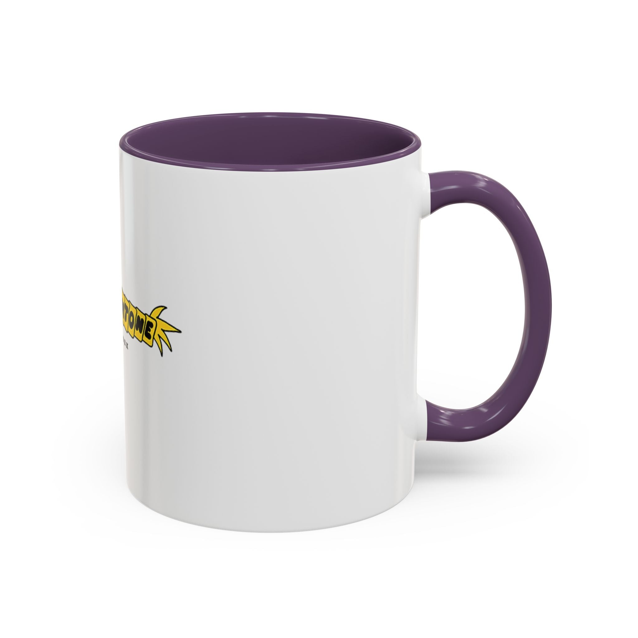 Dreamtome New York Accent Coffee Mug — Yellow Comic Logo (11oz & 15oz)
