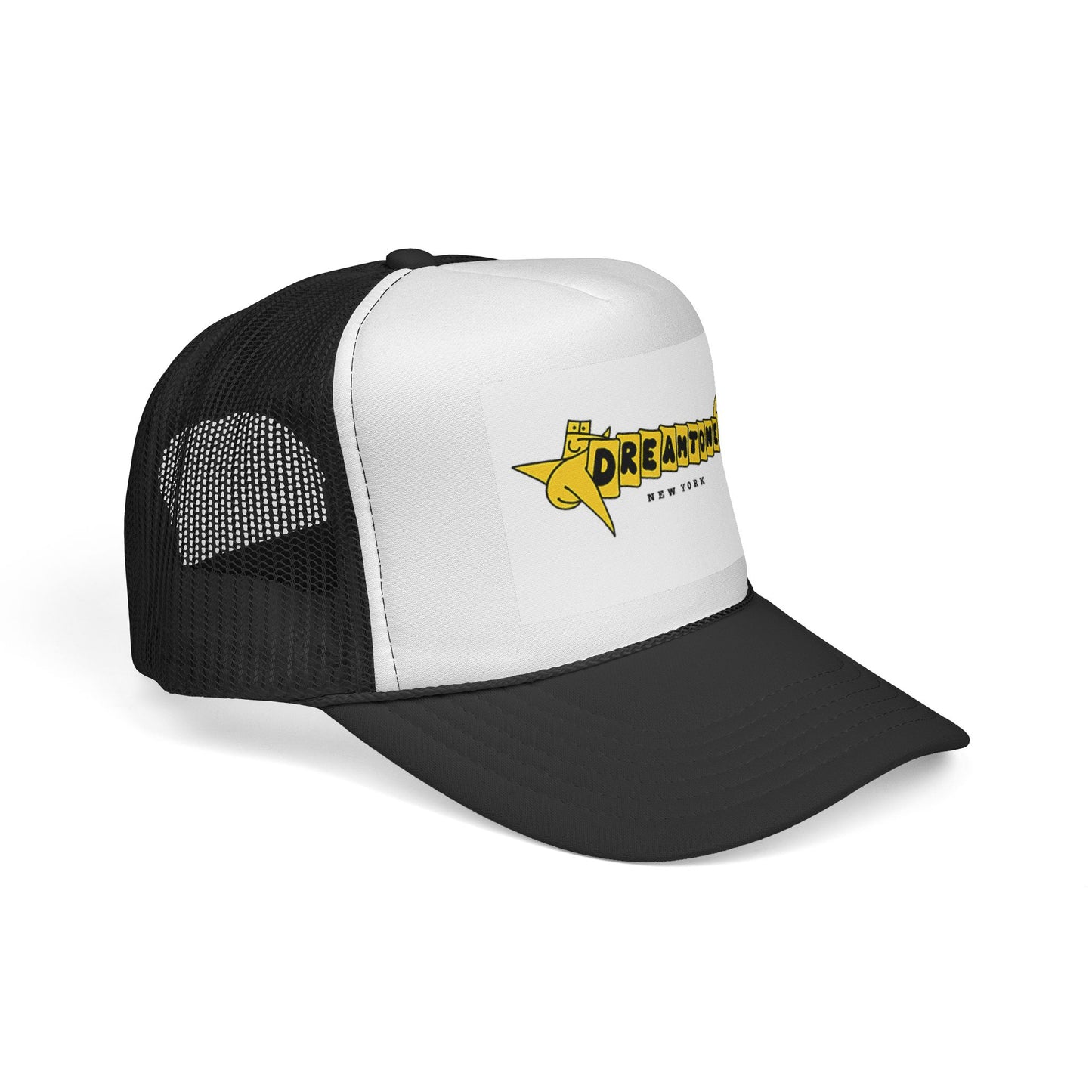 Trucker Cap — Yellow 'Dreamtome New York' Retro Logo
