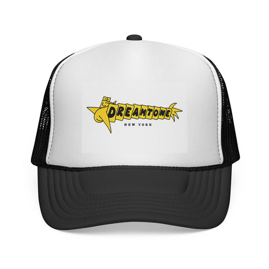 Trucker Cap — Yellow 'Dreamtome New York' Retro Logo